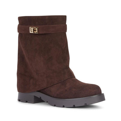 Women's Fold-Over Knee-High Shark Boots – view 6