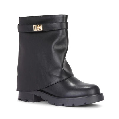 Women's Fold-Over Knee-High Shark Boots – view 4
